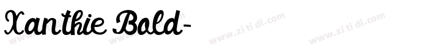 Xanthie Bold字体转换